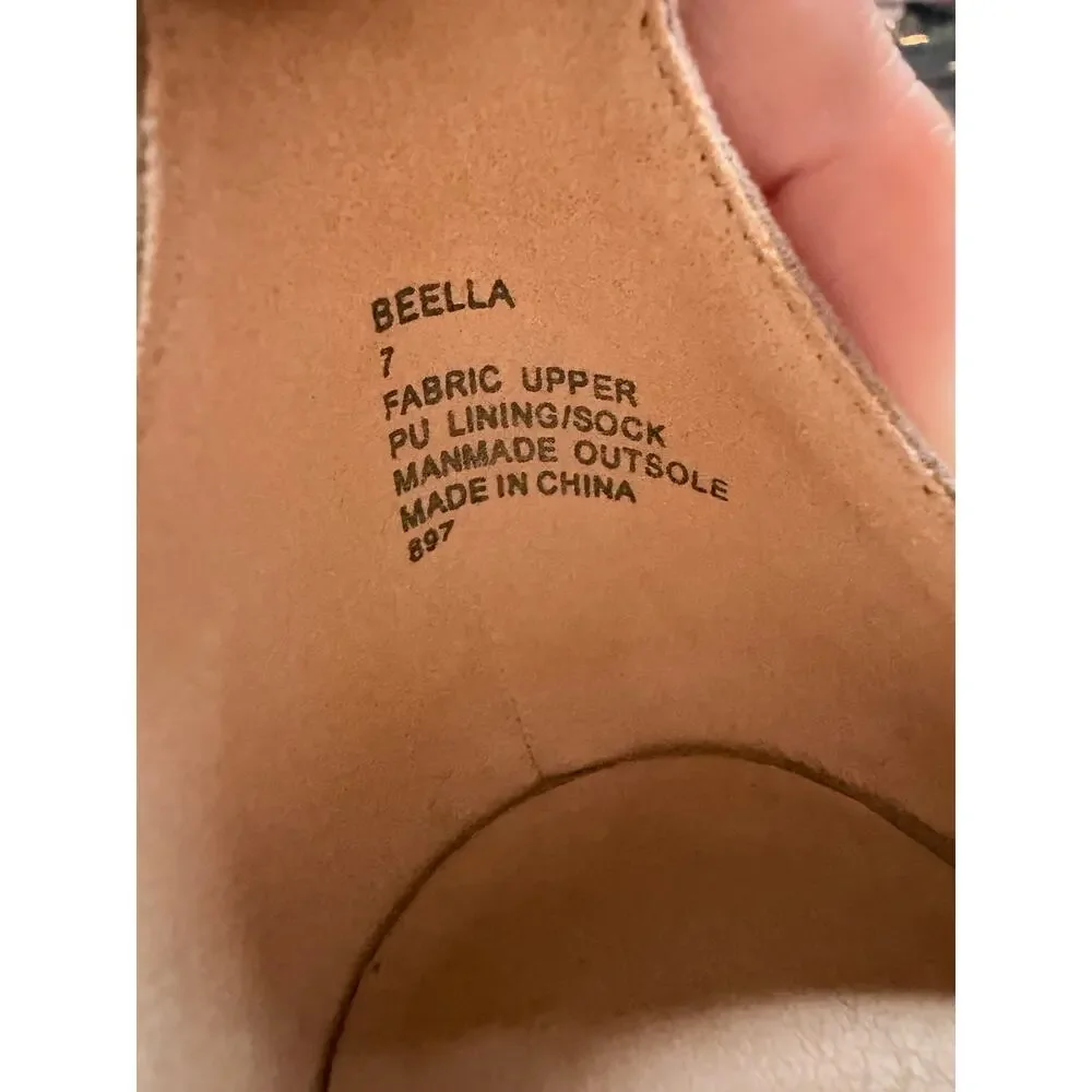 Madden Girl Beella block-heel sandals tan faux-suede material-Sizs 7 - Picture 7 of 7